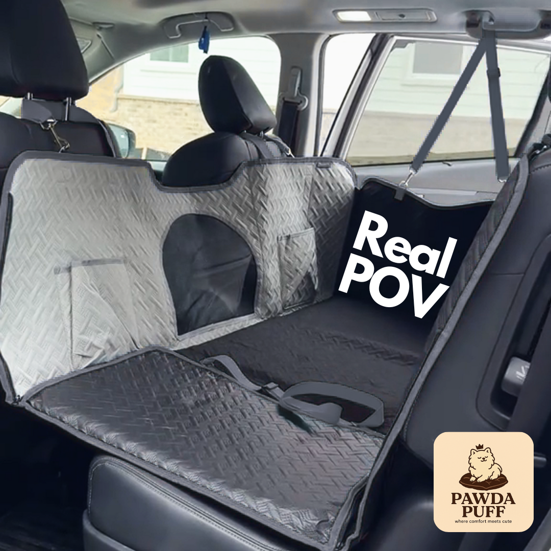Dog Seat Cover for Back Seat, 100% Waterproof, Scratch Proof Anti-Slip Dog Car Hammock